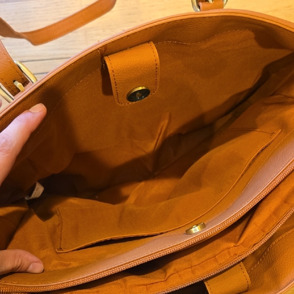 Ecosusi Elegant Creame and Tan Tote Bag - Picture 6 of 14